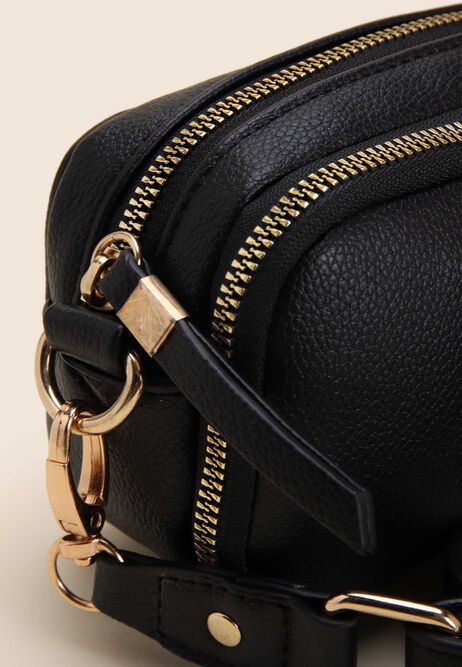 Womens Black Mini Camera Bag