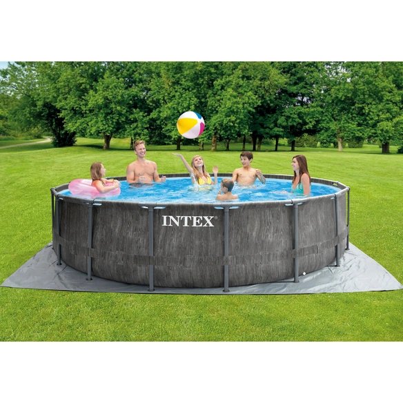 Rundpool »Prism Greywood«, Rund, BxH: 457x122 cm, dunkelgrau