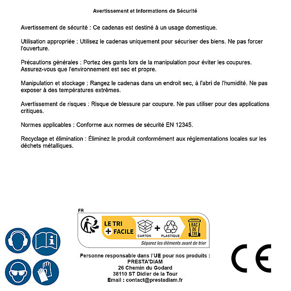 Cadenas en Acier à Anse Protégée 50 mm - Sécurisé et Résistant - Protection Optimale pour Vos Biens - Silverline