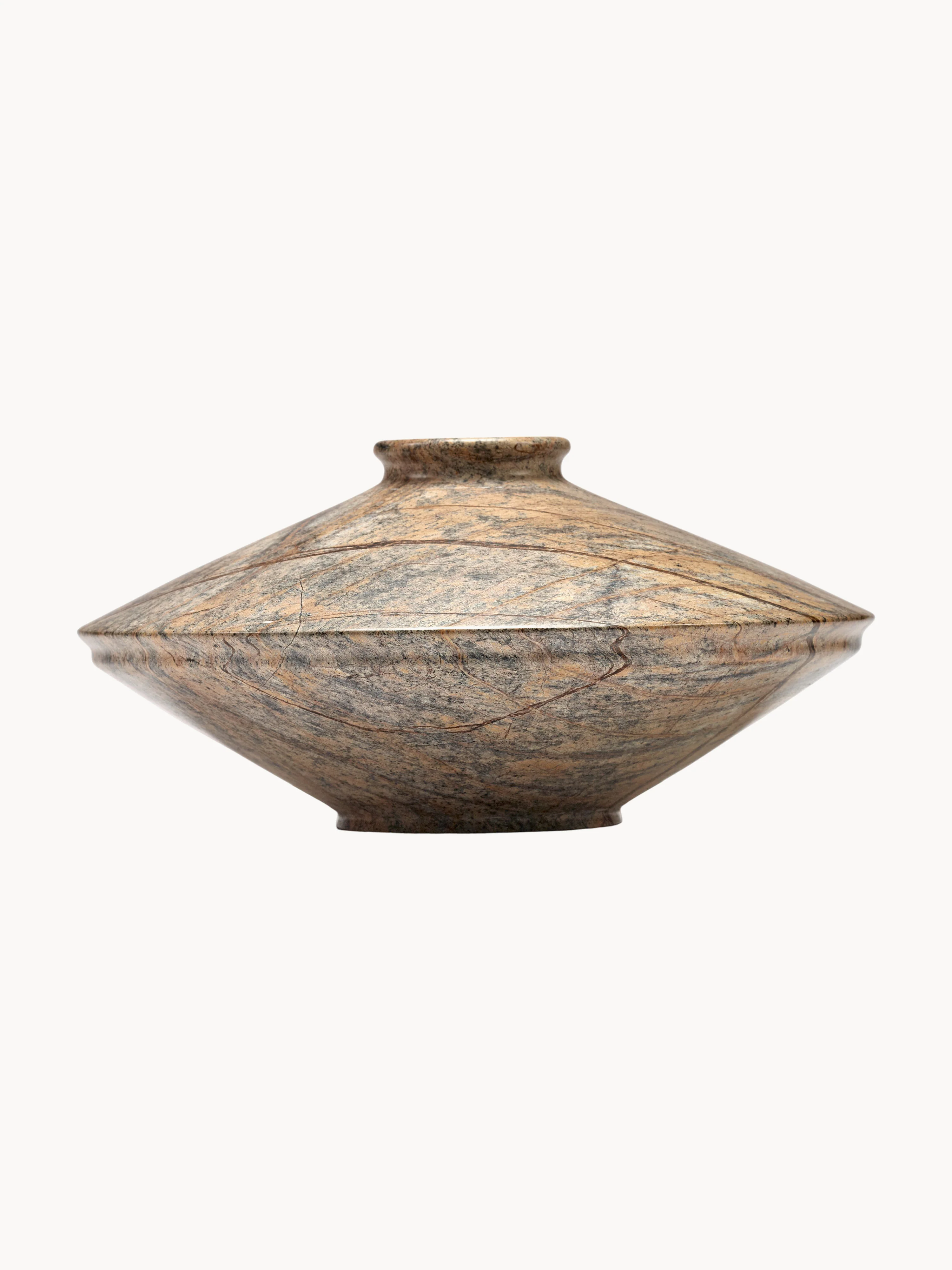 Serax x Kelly Wearstler, Marmor-Vase Dune, H 15 cm