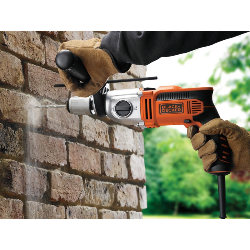 Perceuse à percussion électrique KR911K 910 W BLACK DECKER