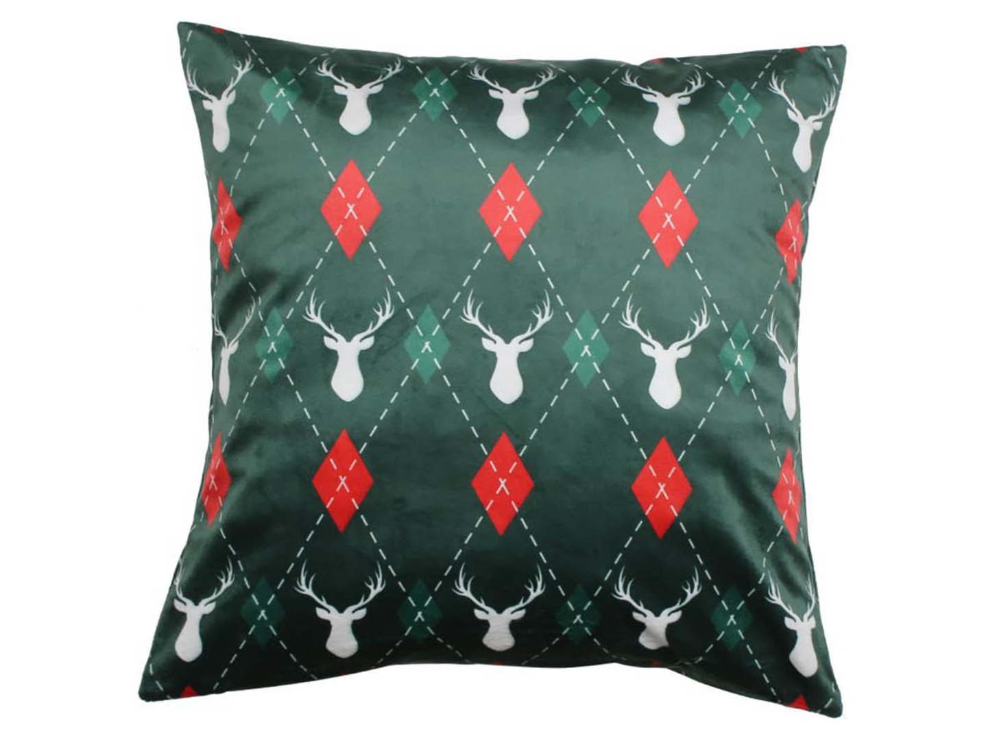 Poduszka dekoracyjna Deer 45x45 cm zielona