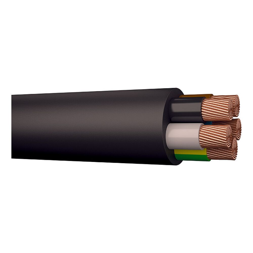 KABEL DRAKA TARMO H07BN4-F 5G1,5 METERVARE SVART