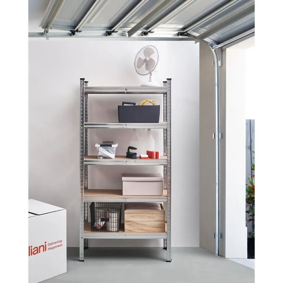 XITTA - Stellingkast 5 planken - Zilver - 150 cm - Staal