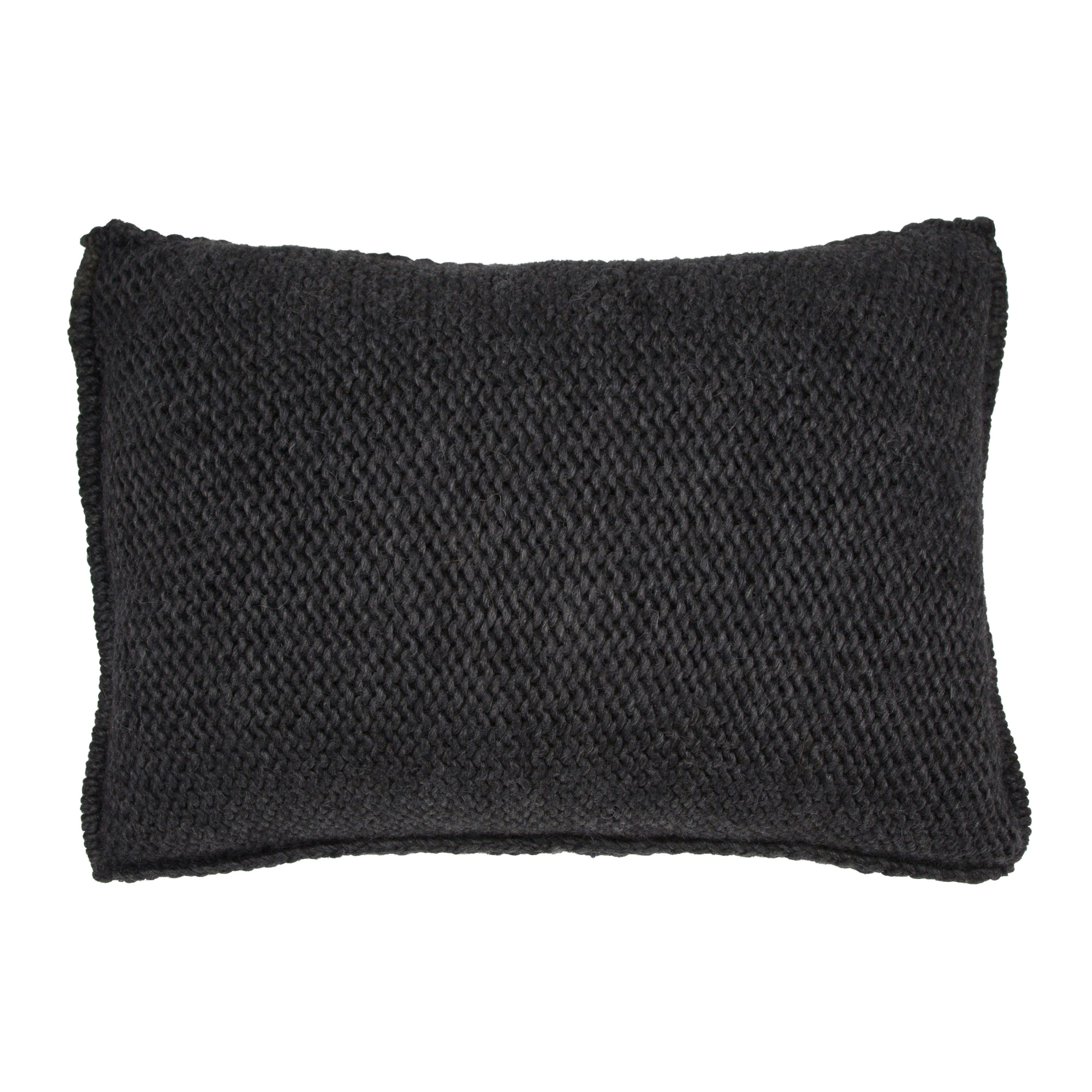 ALPAGA - Coussin en  Alpaga anthracite 35X50 CM