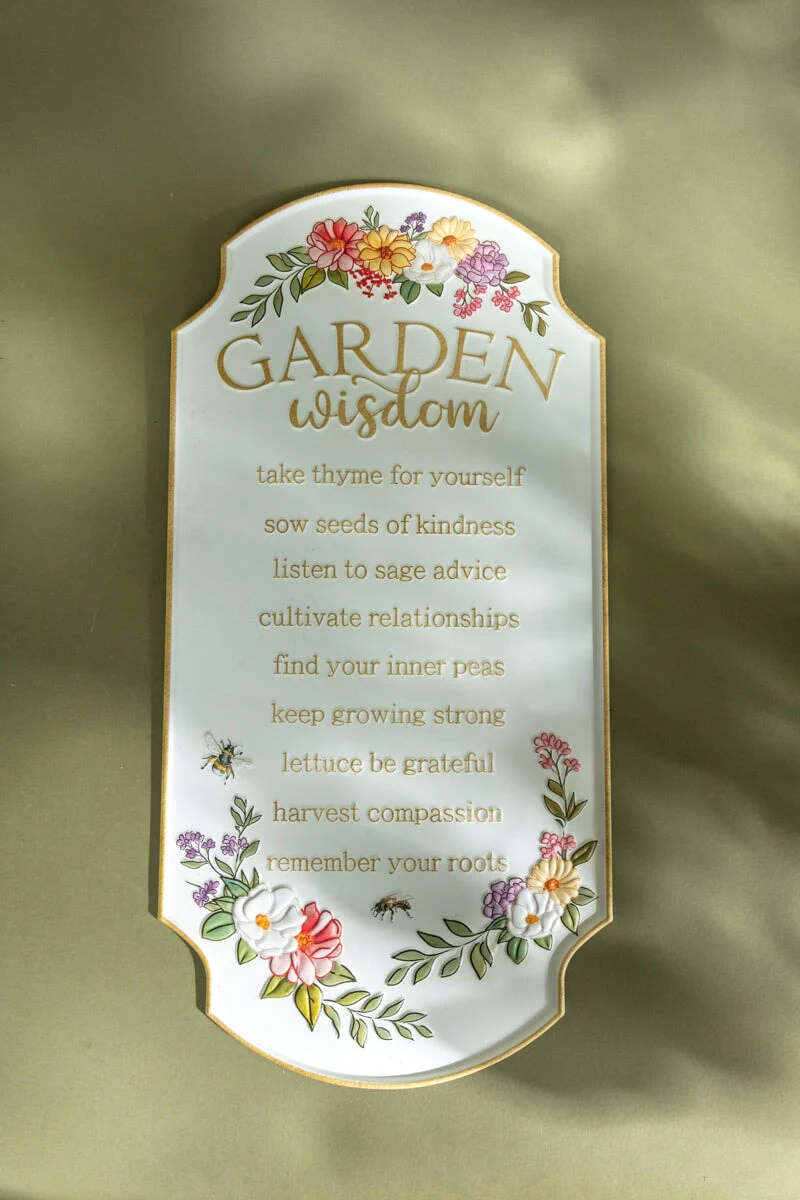 Meadow Garden Metal Plaque