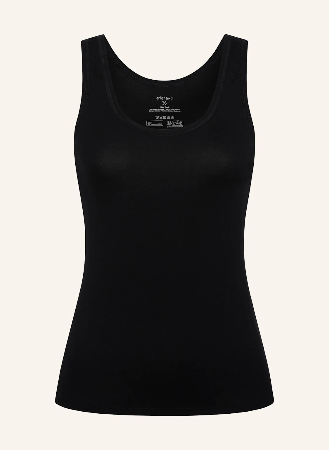 erlich textil Light Touch Tanktop mit weichem Lyocell, seidig fein elastisch