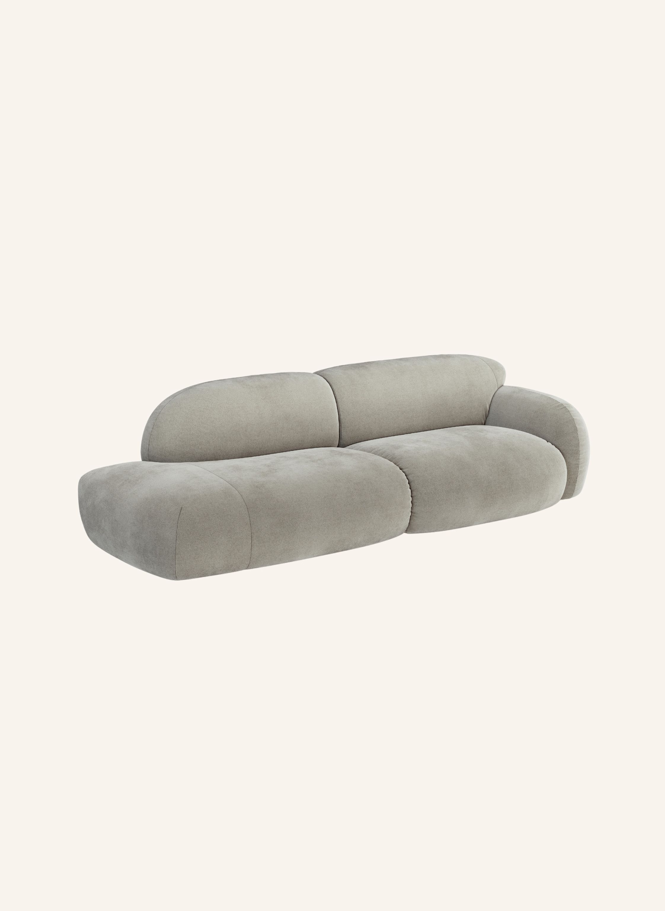 nydo Mondino 3-Sitzer Recamiere Sofa Velours