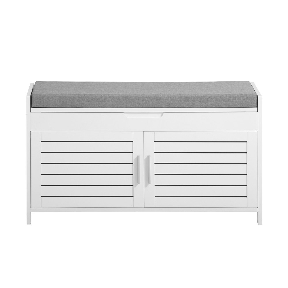 SoBuy Szafka na buty z jedną szufladą Biały 90x33x50cm FSR102-W