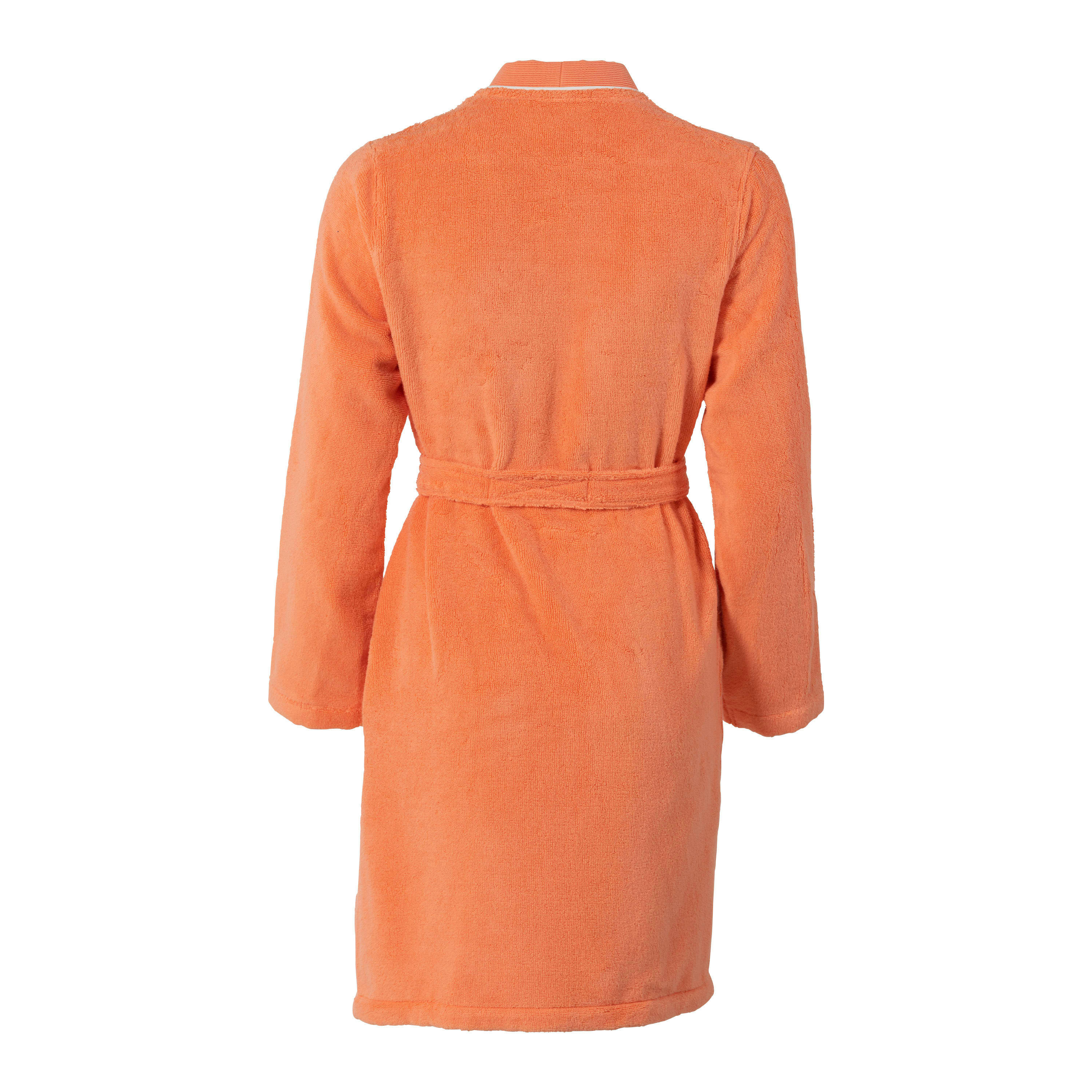 RECIF - Peignoir femme coton col kimono rose