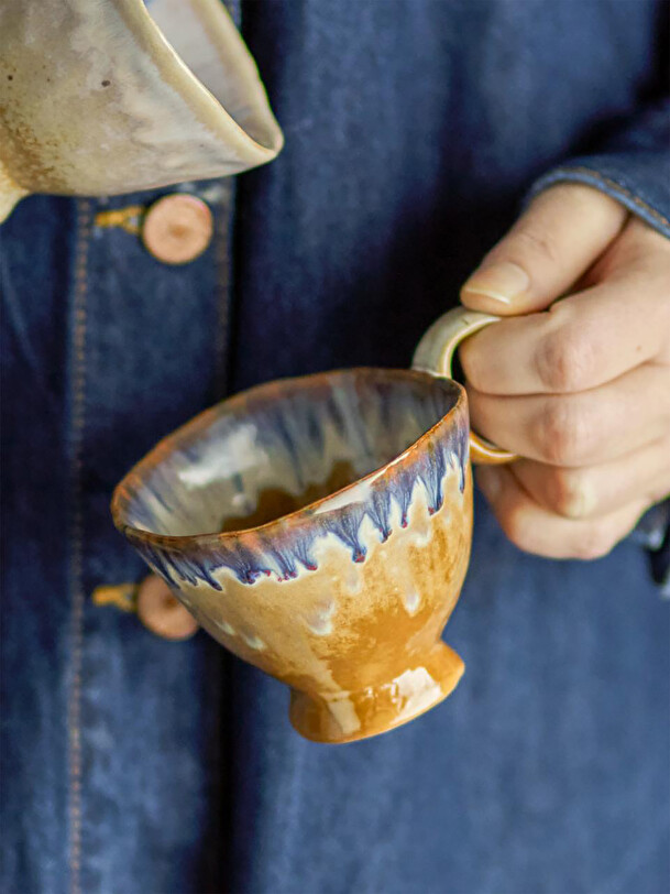 Tasse imogen gres bleu - bloomingville bleu