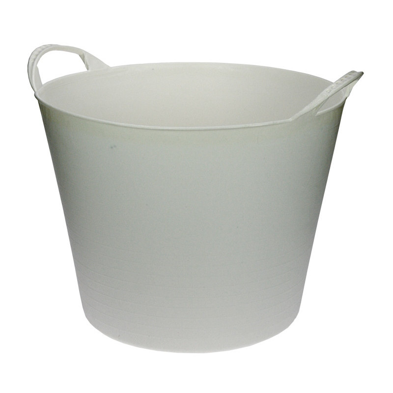 Seau en plastique souple blanc 42 L AVR-TOOLS