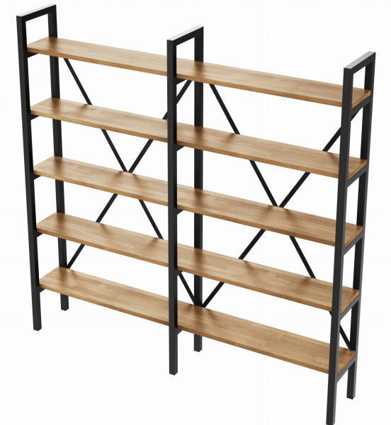 Regał Medium Industrial Loft na książki D5 R 160x160x20 cm