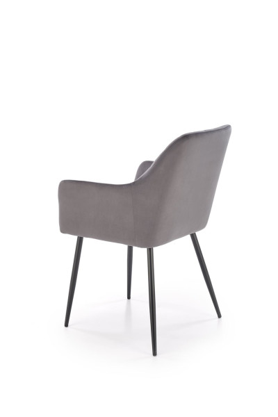 Krzesło tapicerowane K558 VELVET szare