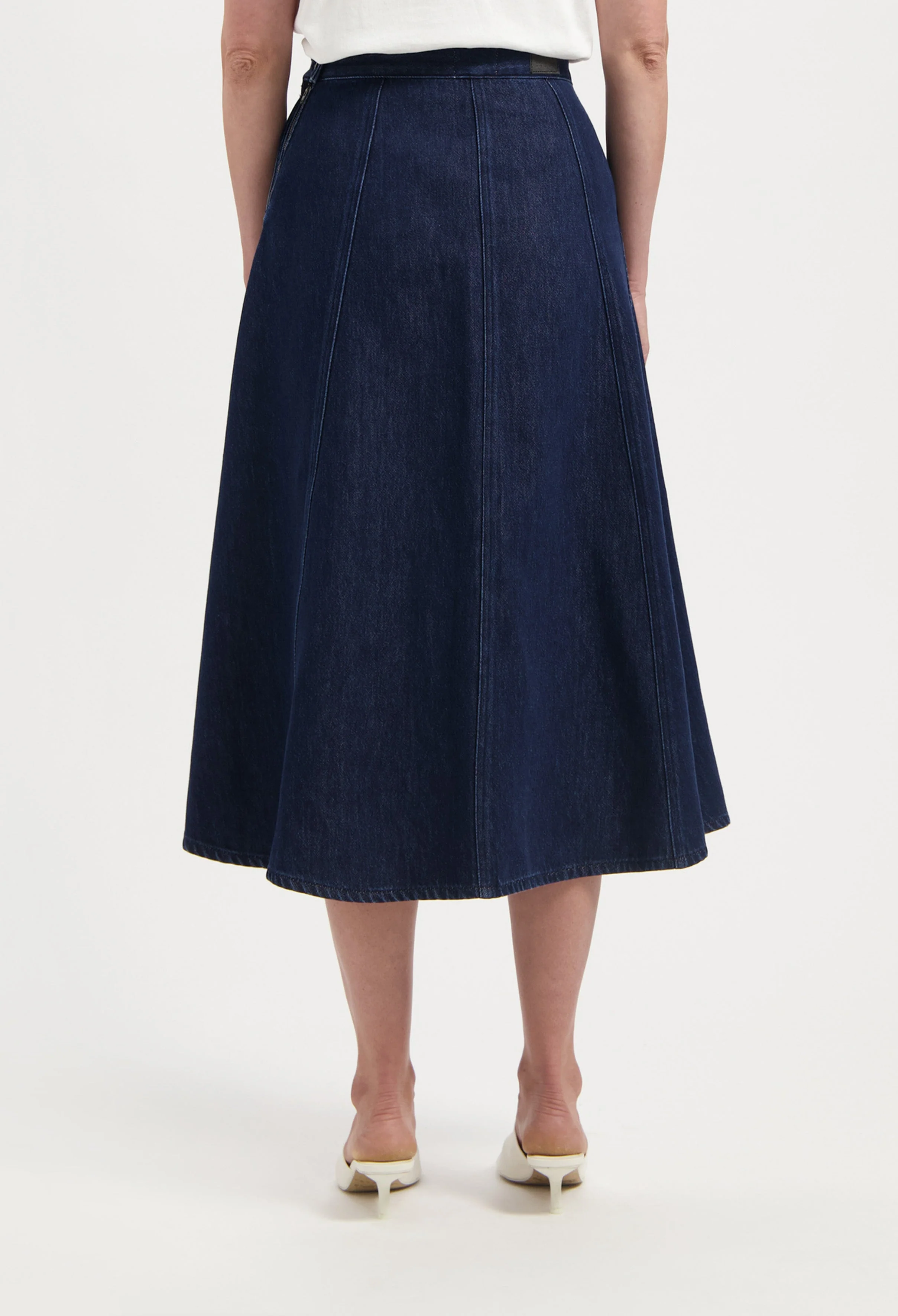 Mae Panel Skirt - Stone Indigo