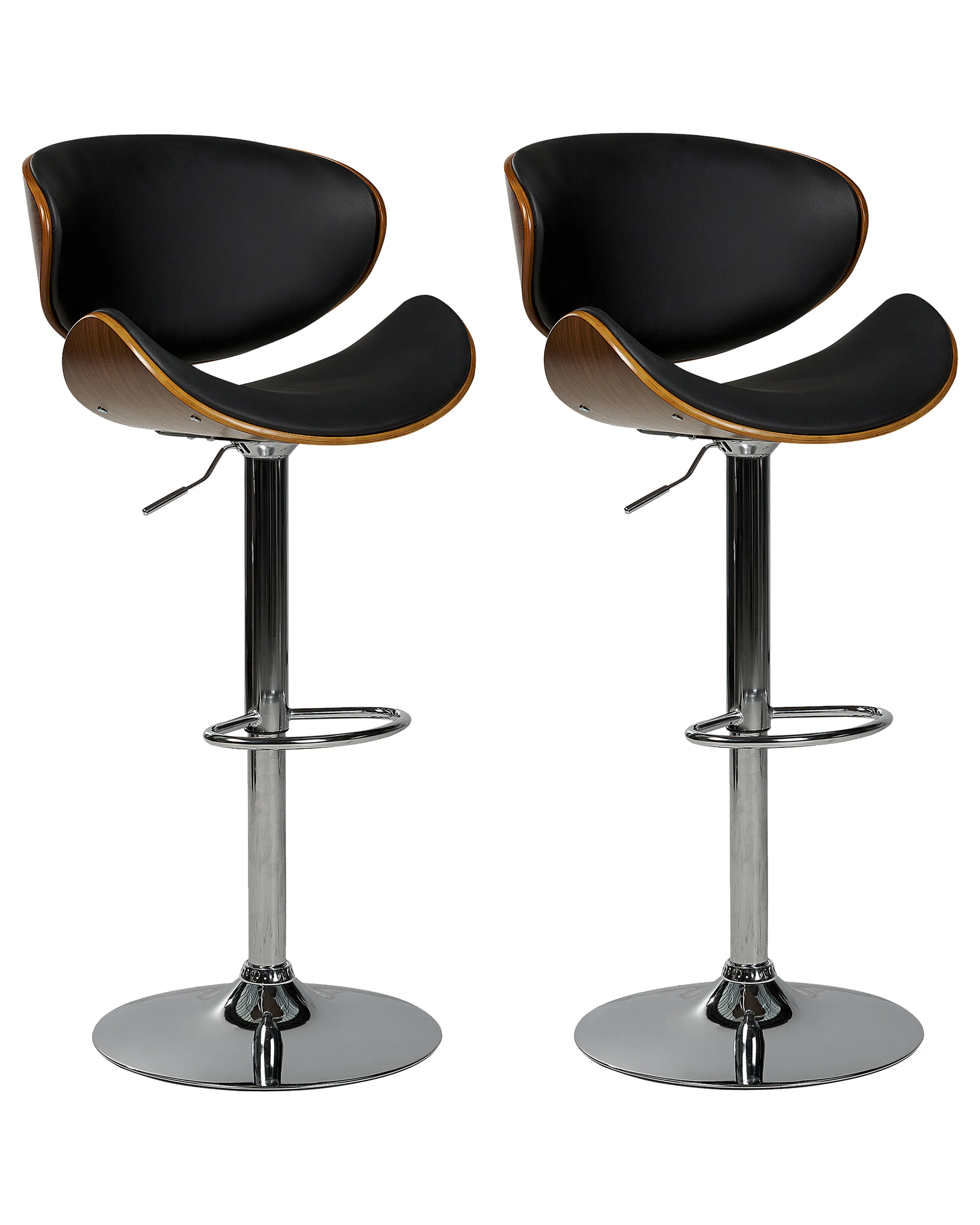 Desk Chair ROTTERDAM Faux Leather Black