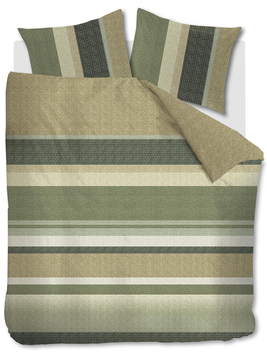 Beddinghouse dekbedovertrek Jorren - 240x200/220 cm - olijfgroen