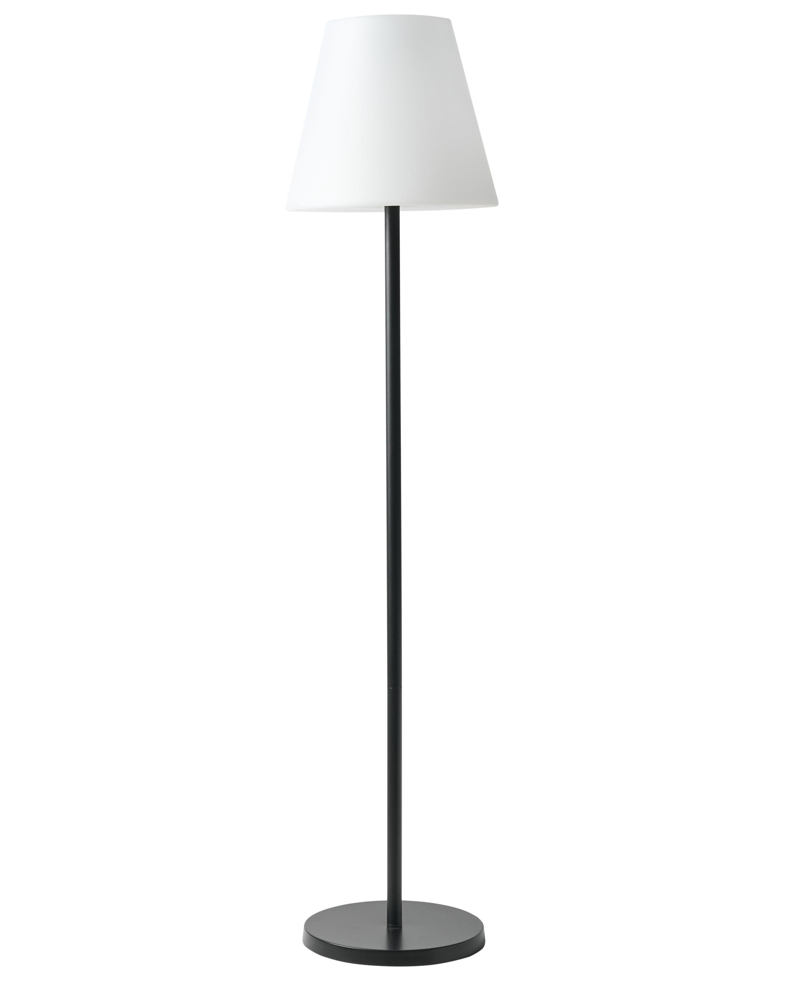 Solar Outdoor LED Floor Lamp FONESCA with Remote White