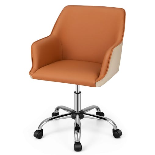 NNECW PU Swivel Home Office Chair with Adjustable Height & Ergonomic Design
