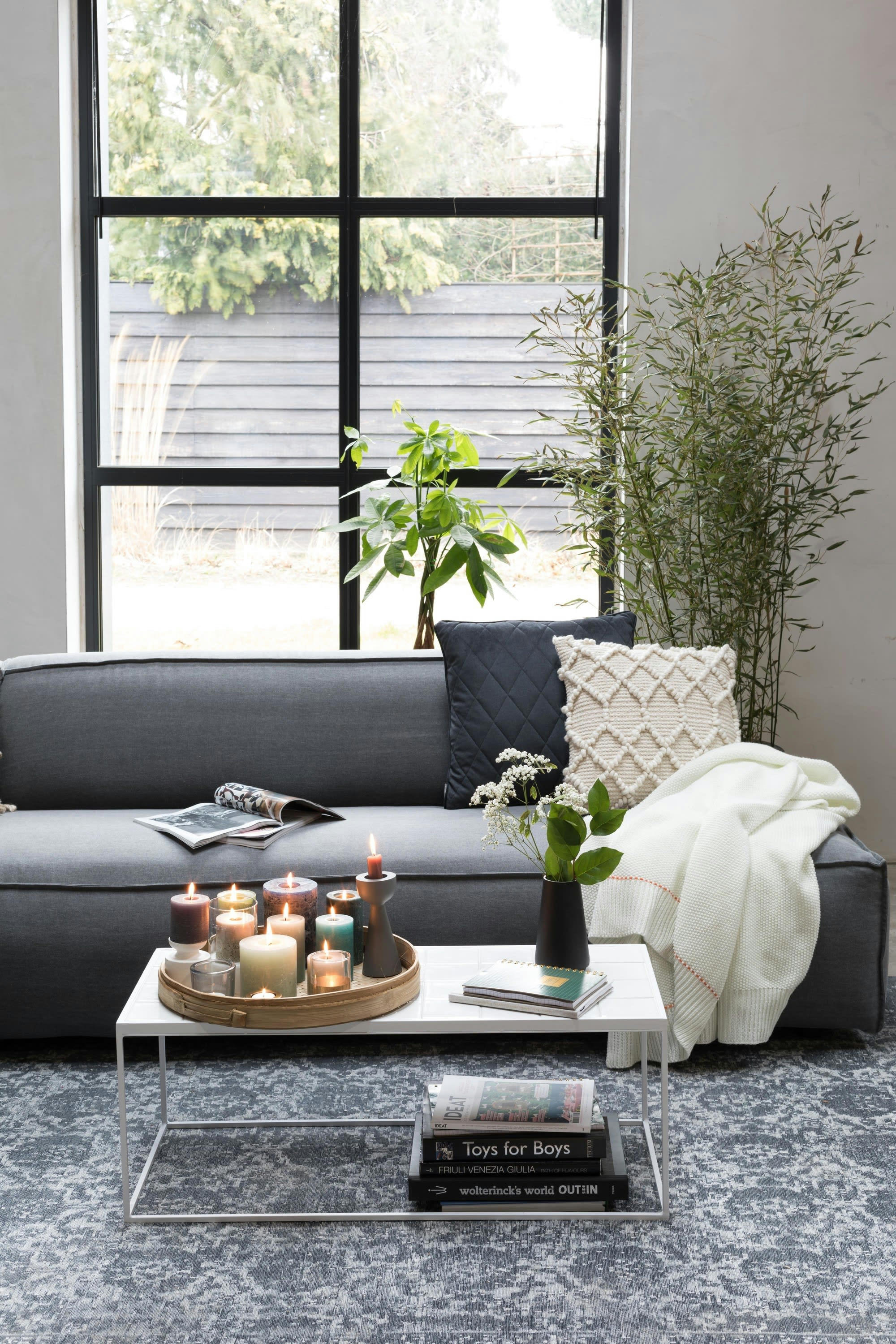 GLAZED - Table basse en céramique blanc