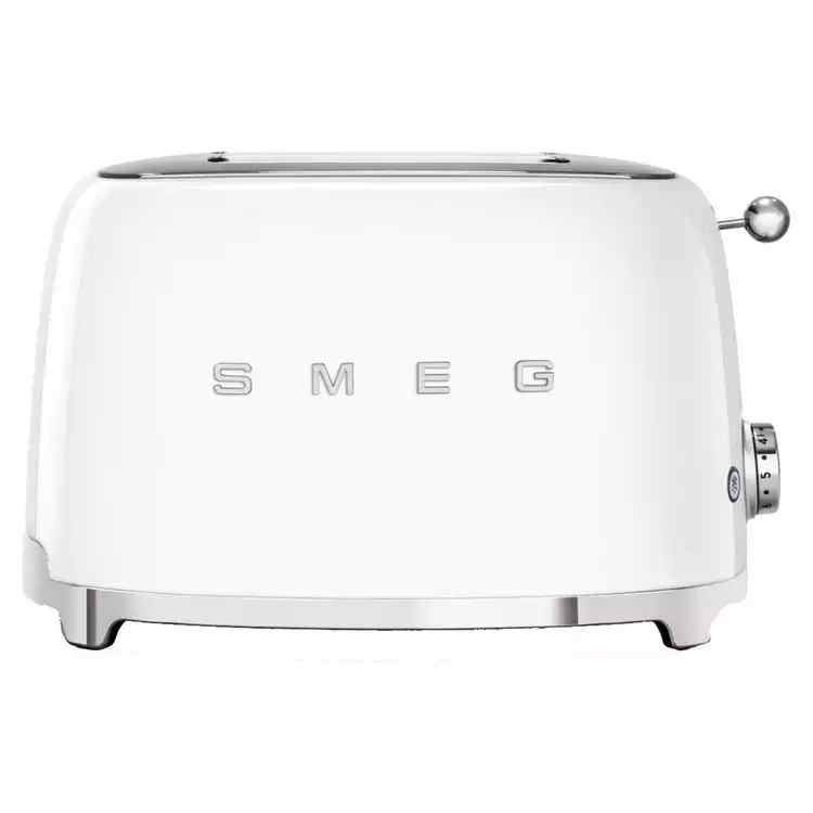 Smeg TSF01WHUK 50's Style Retro 2 Slice Toaster - White