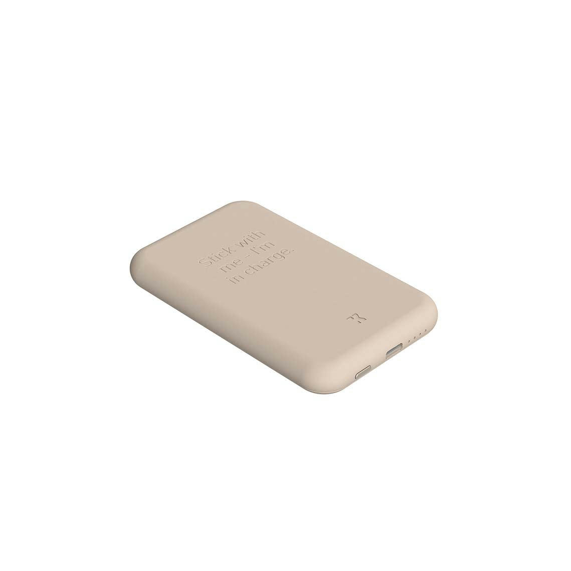 - Batterie externe toCHARGE Qi Ivory Sand