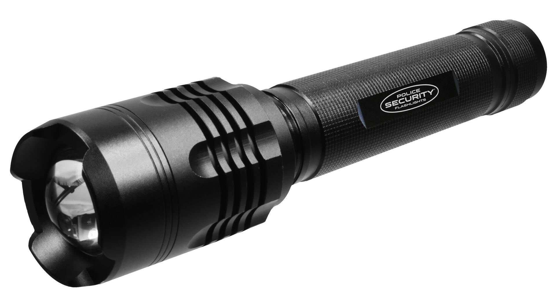 Police Security Elite 3300 Lumens Waterproof Skylar Handheld Flashlight, Batteries Included, Black