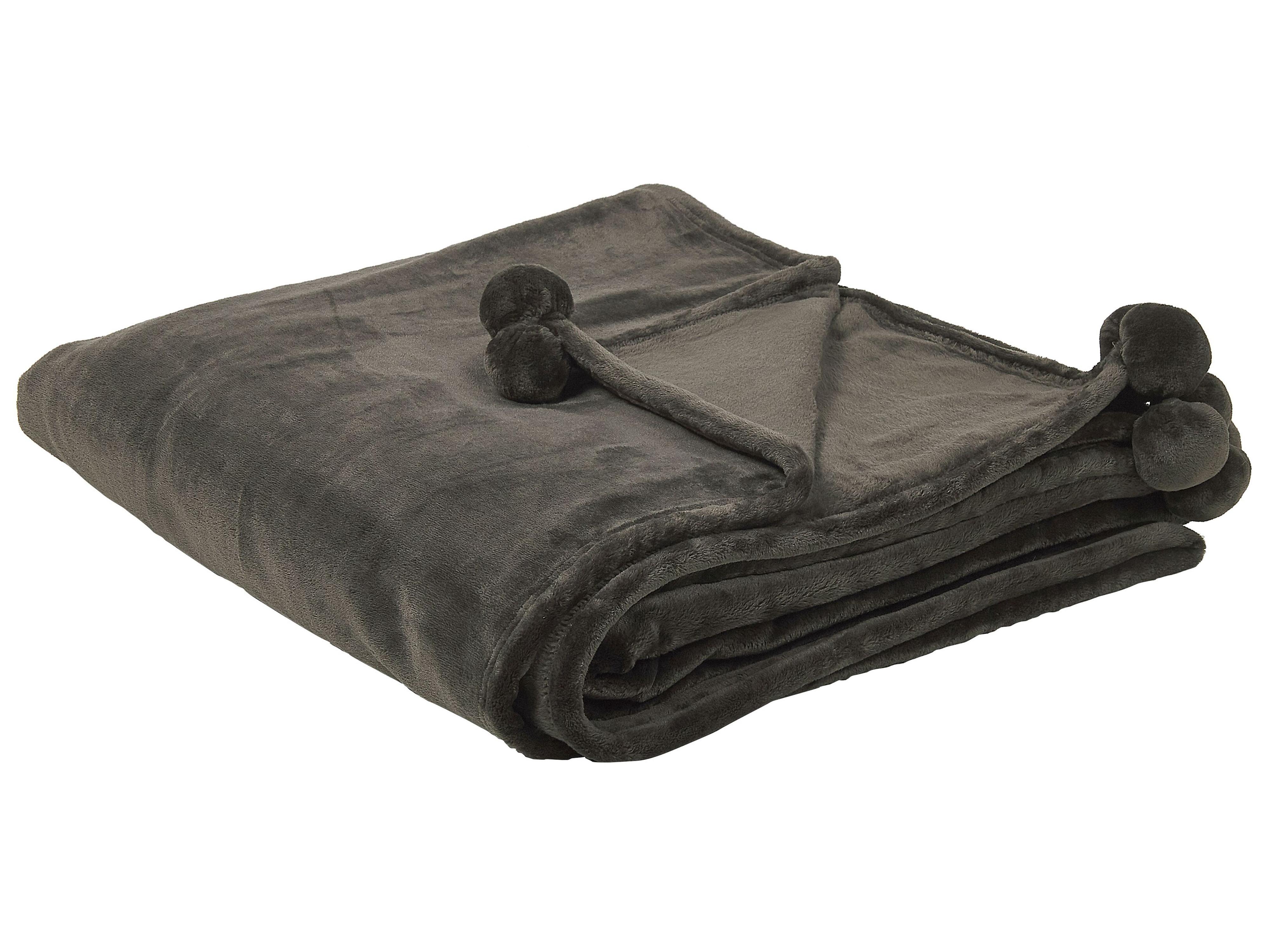 Blanket TERKE 200 x 220 cm Dark Grey