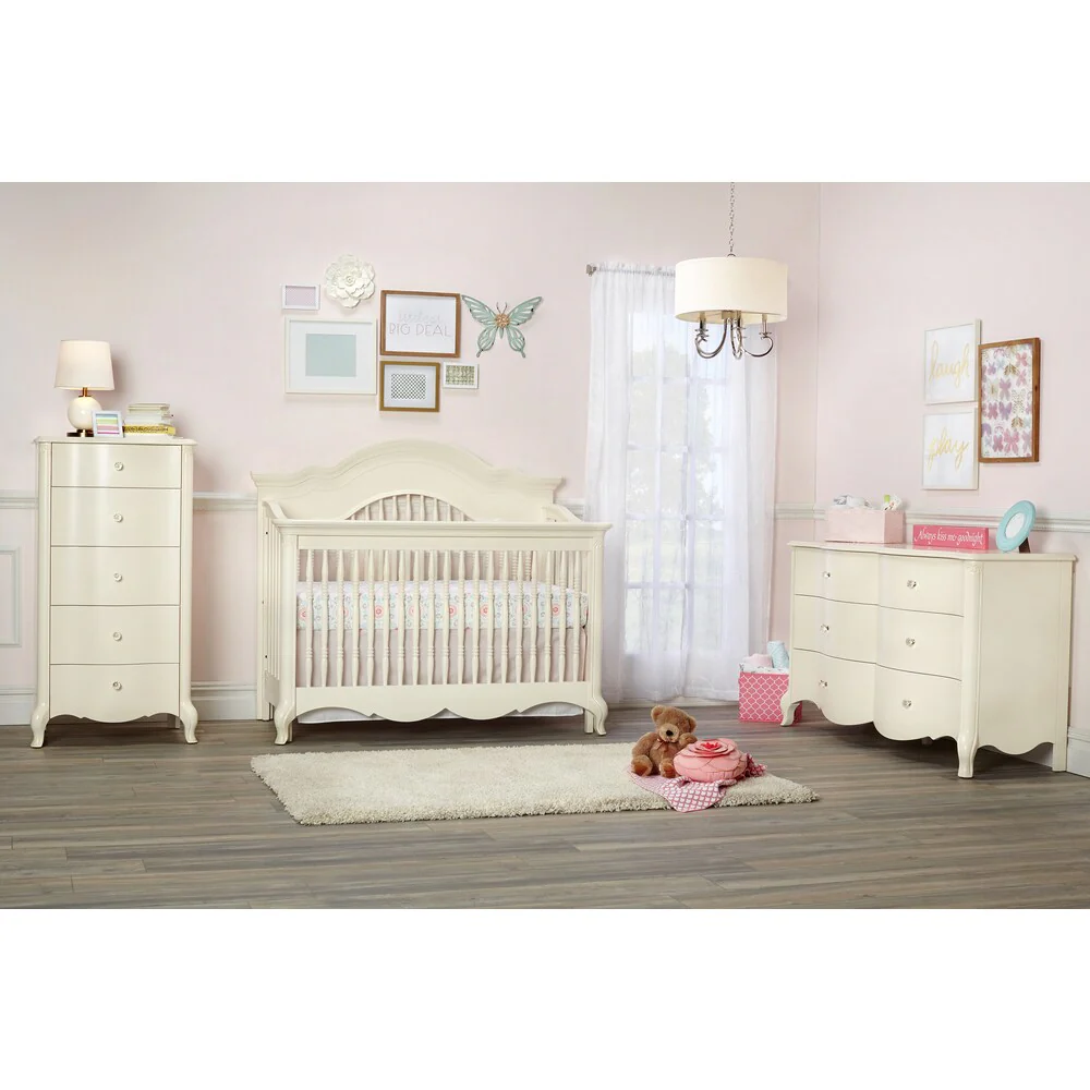 Suite Bebe Julia 5 Drawer Lingerie Chest- White Linen