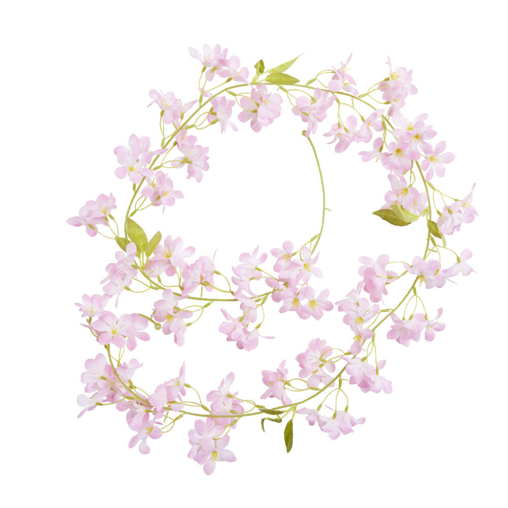 Guirlande fleur de pommier artificiel rose L140cm