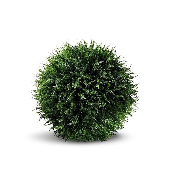 Cedar Ball Artificial Faux Botanical - Green - 15"H