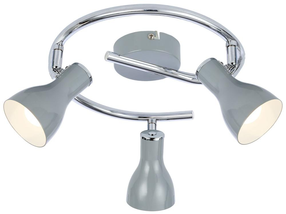 Lampa sufitowa JULIE spirala 3x40w e14 szary