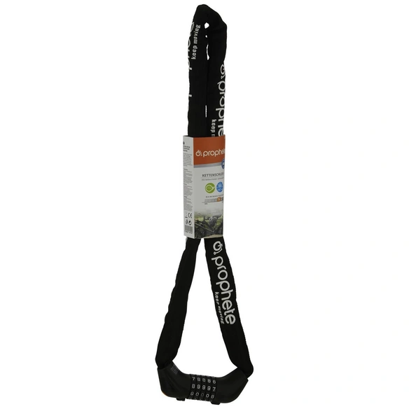 Kettenschloss, Zahlencode, Metall, schwarz