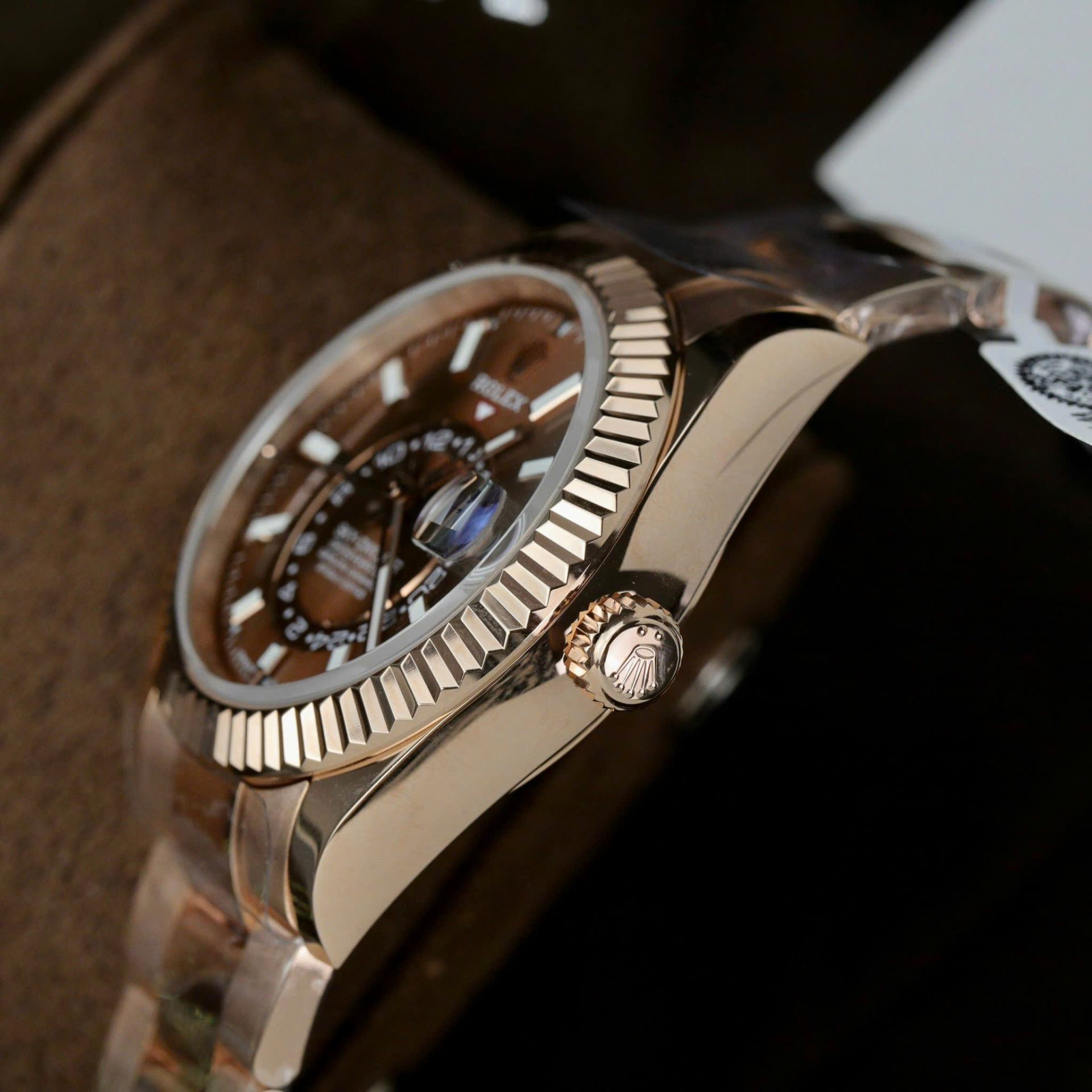 Rolex Sky-Dweller RG Plated Chocolate Dial 42mm Oyster Super Clone