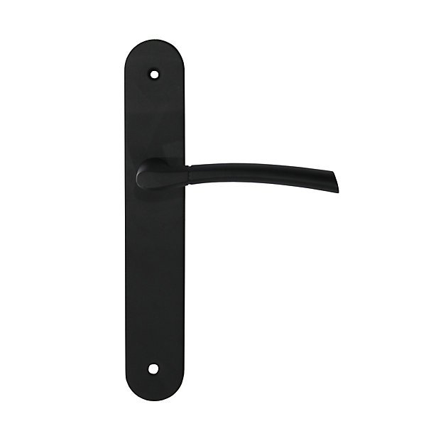 Ensemble 3 poignées de porte sans trou 195 Colours Hirel noir mat