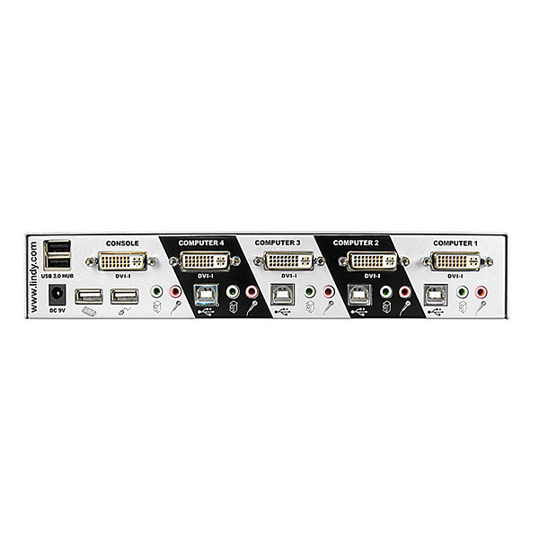 Commutateur KVM DVI-I Single Link USB2 LINDY