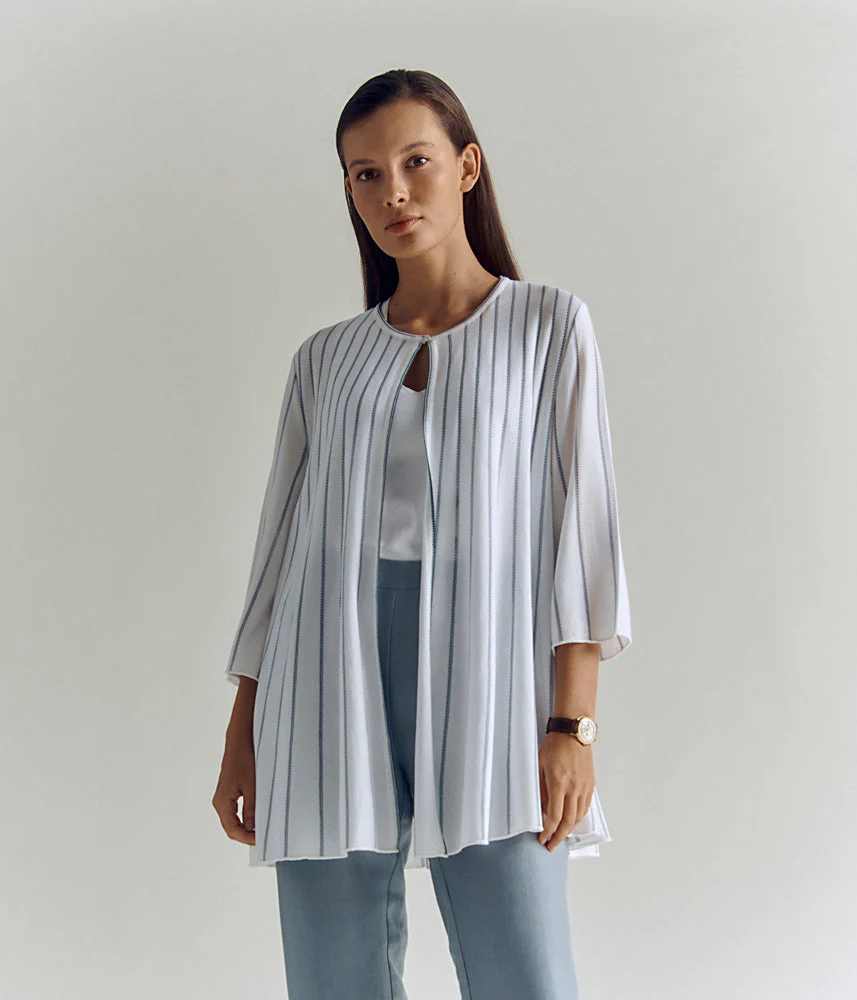 Veste évasée maille en jersey et viscose VASTE/83154/751