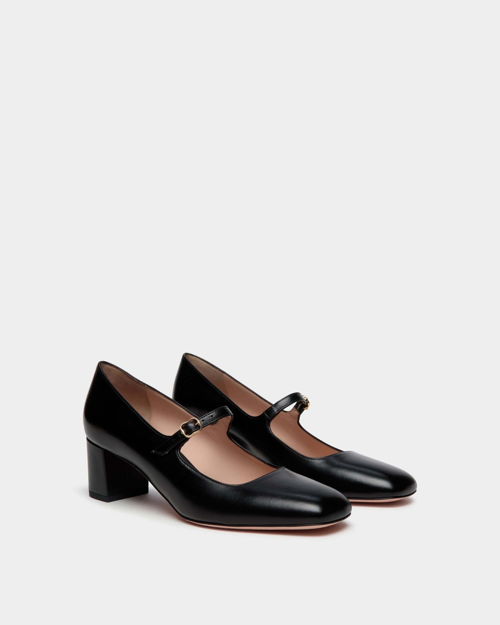 Ballyrina Pumps Aus Leder In Schwarz