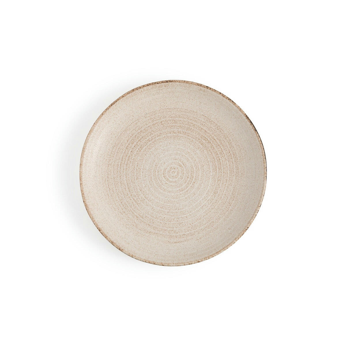 Lot de 4 assiettes plates en grès, Alvena