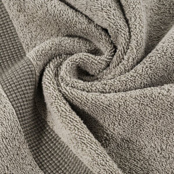 Ręcznik 50x90 Rodos beżowy ciemny frotte 500g/m2