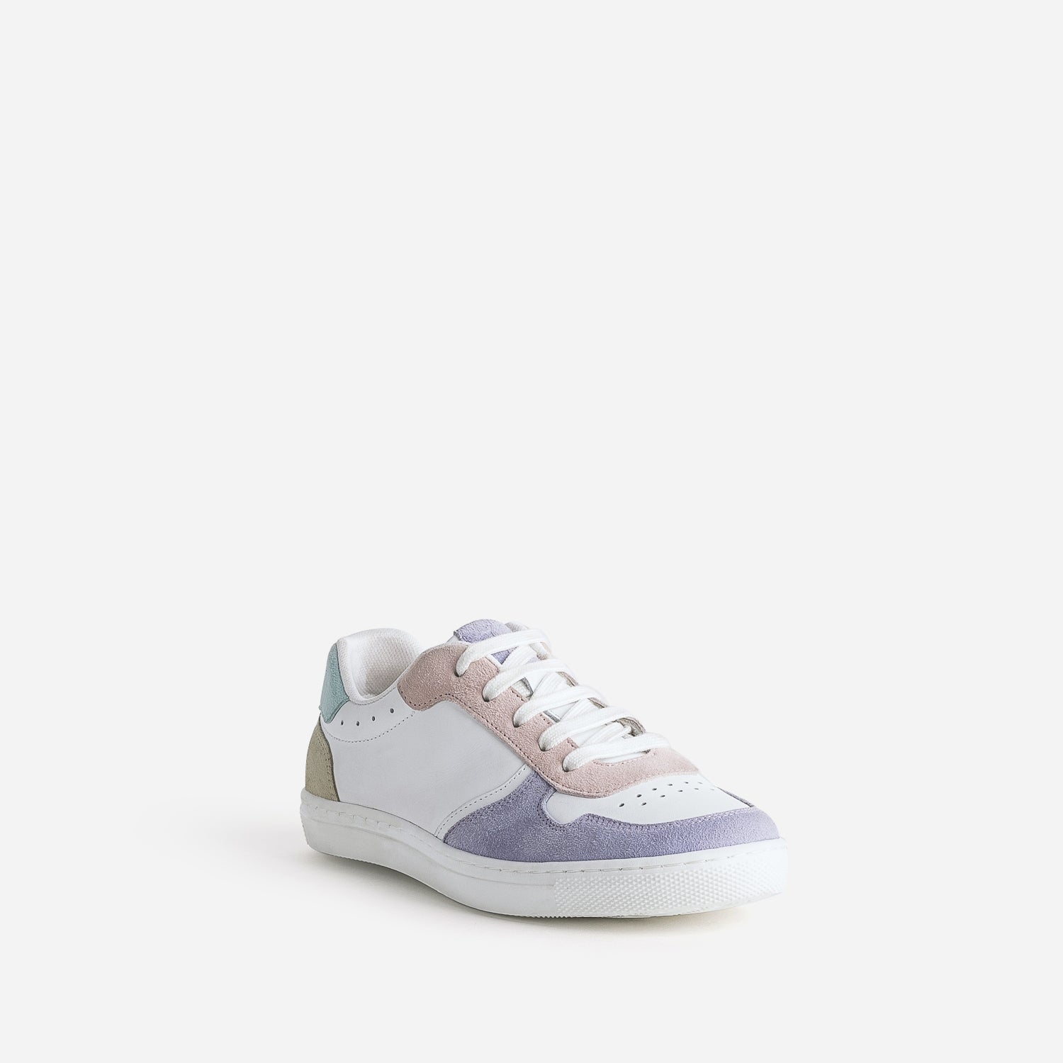 Tennis BUGGY cuir blanc et pastel
