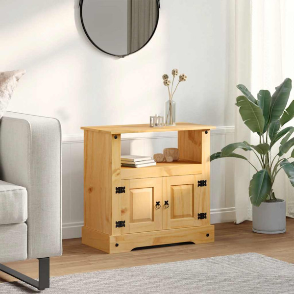 Szafka Pod TV Szafka Pod Telewizor RTV Drewniana Półka 80x43x78 cm