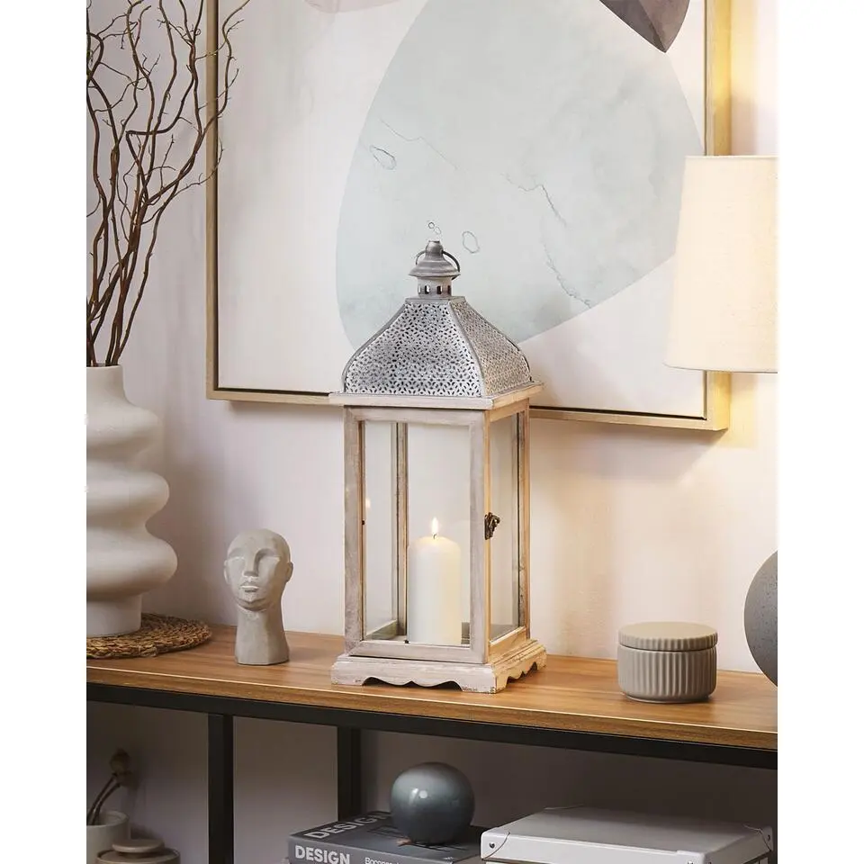 SAMAR - Lantaarn - Wit - IJzer