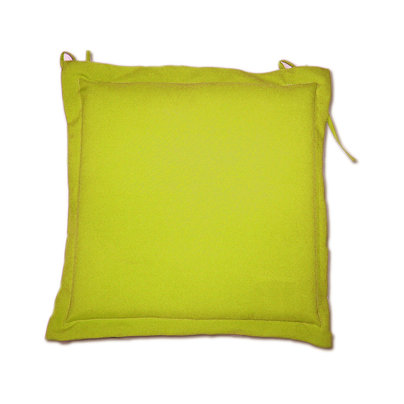 Galette de chaise déperlante lemon 40 x 40 x 4 cm