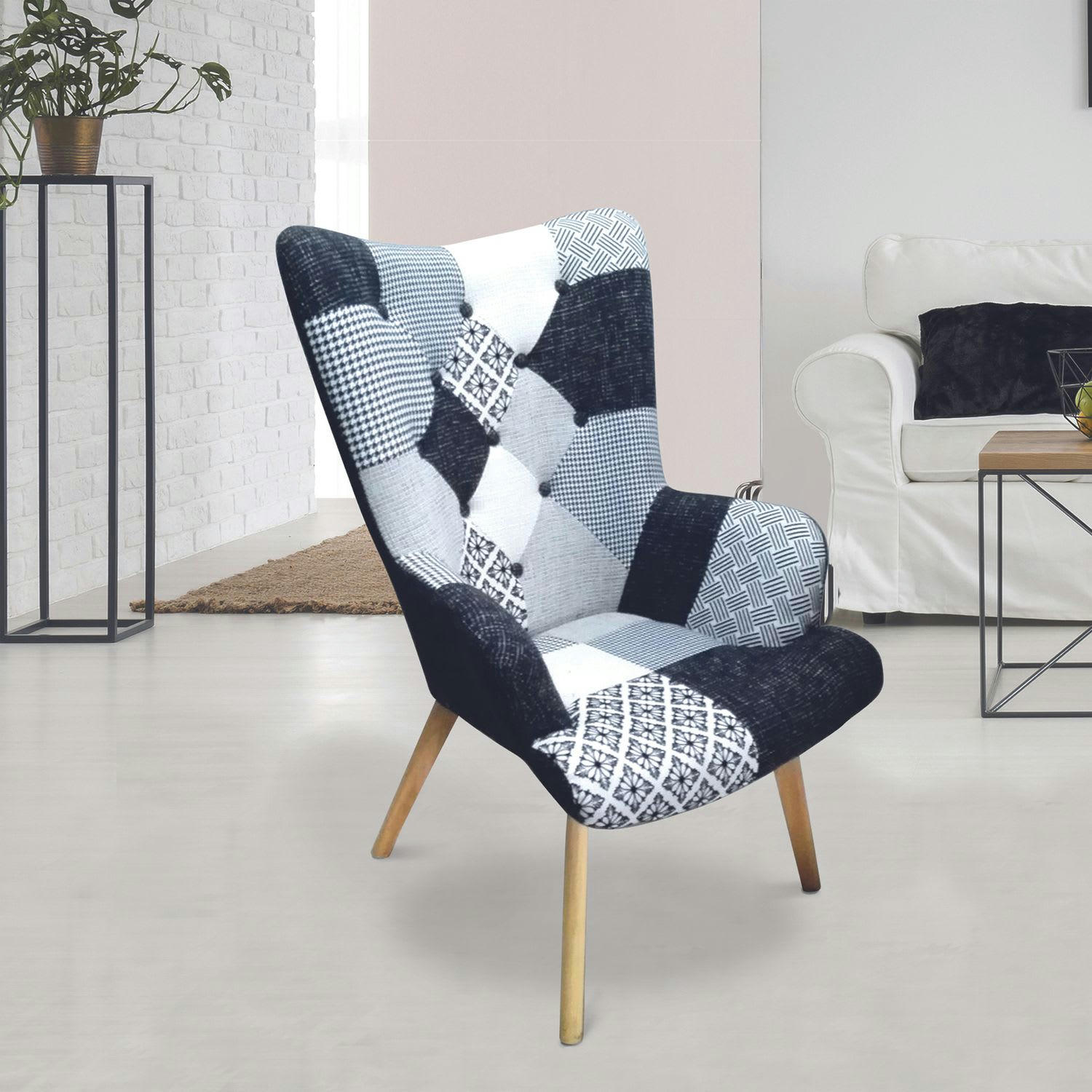 HELSINKI - Fauteuil noir