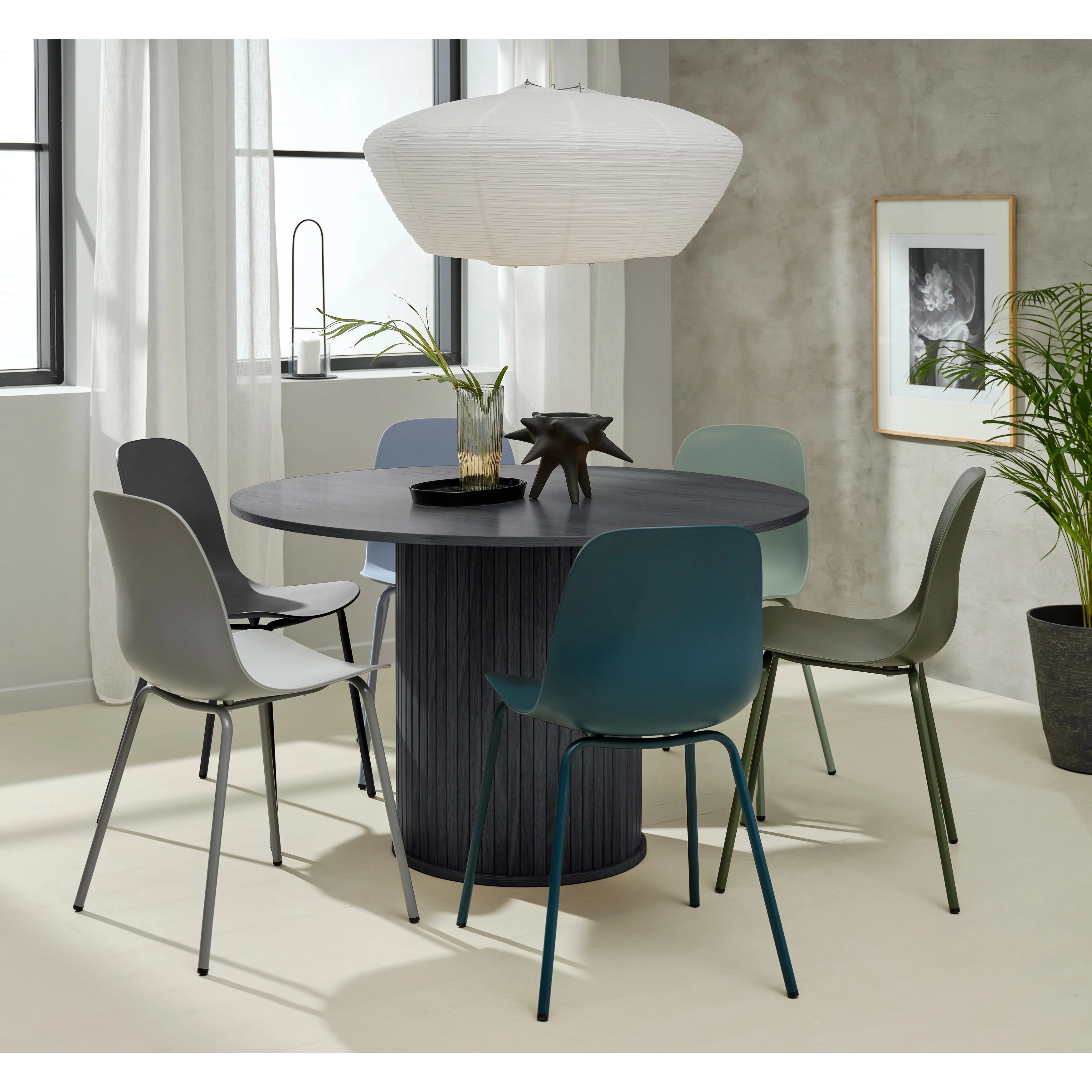 Rye Studio Nicola Mid-Century Modern Pedestal Dining Table