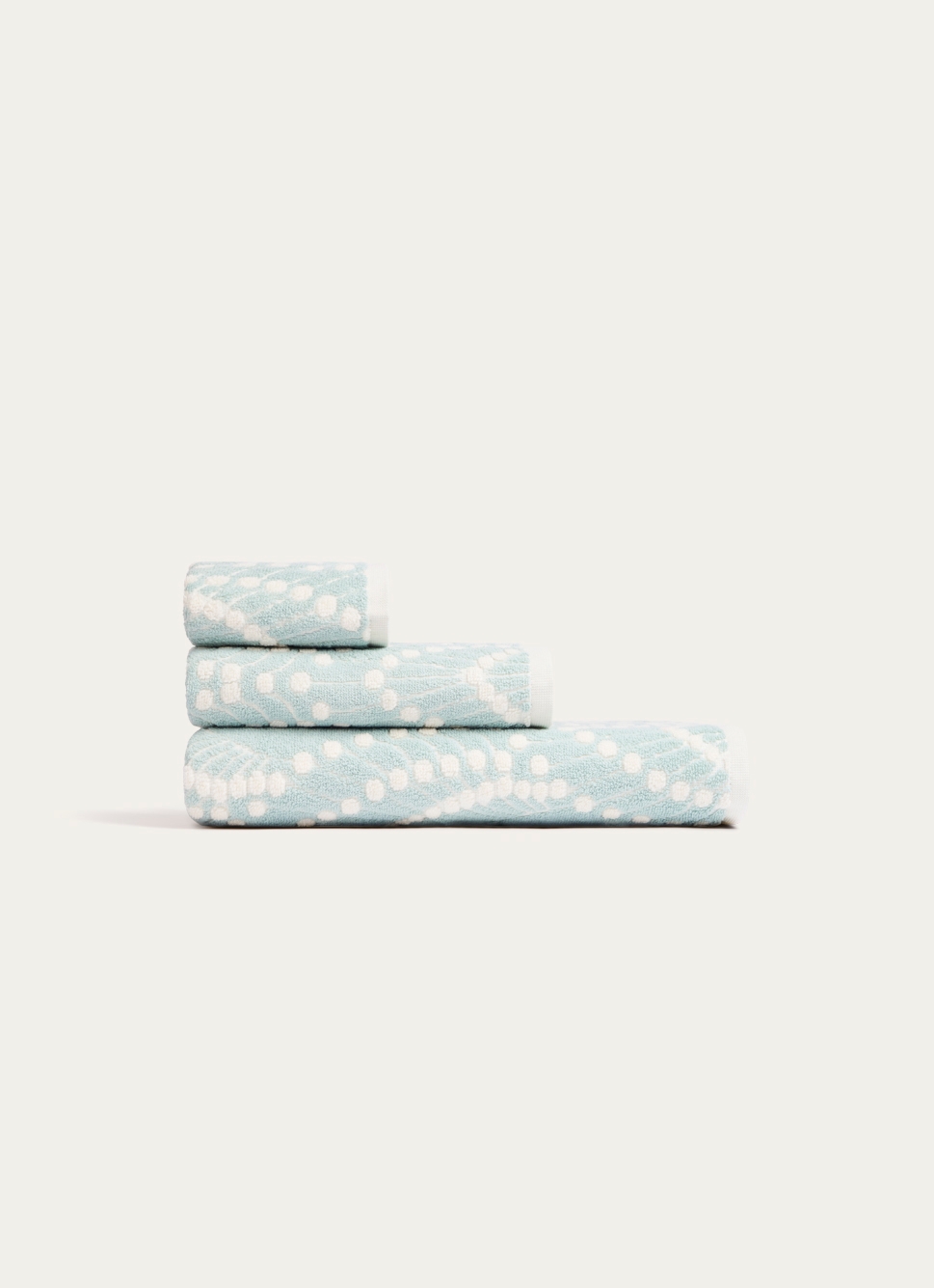 SERVIETTE INVITÉ SERENA EN JACQUARDBLEU CLAIR