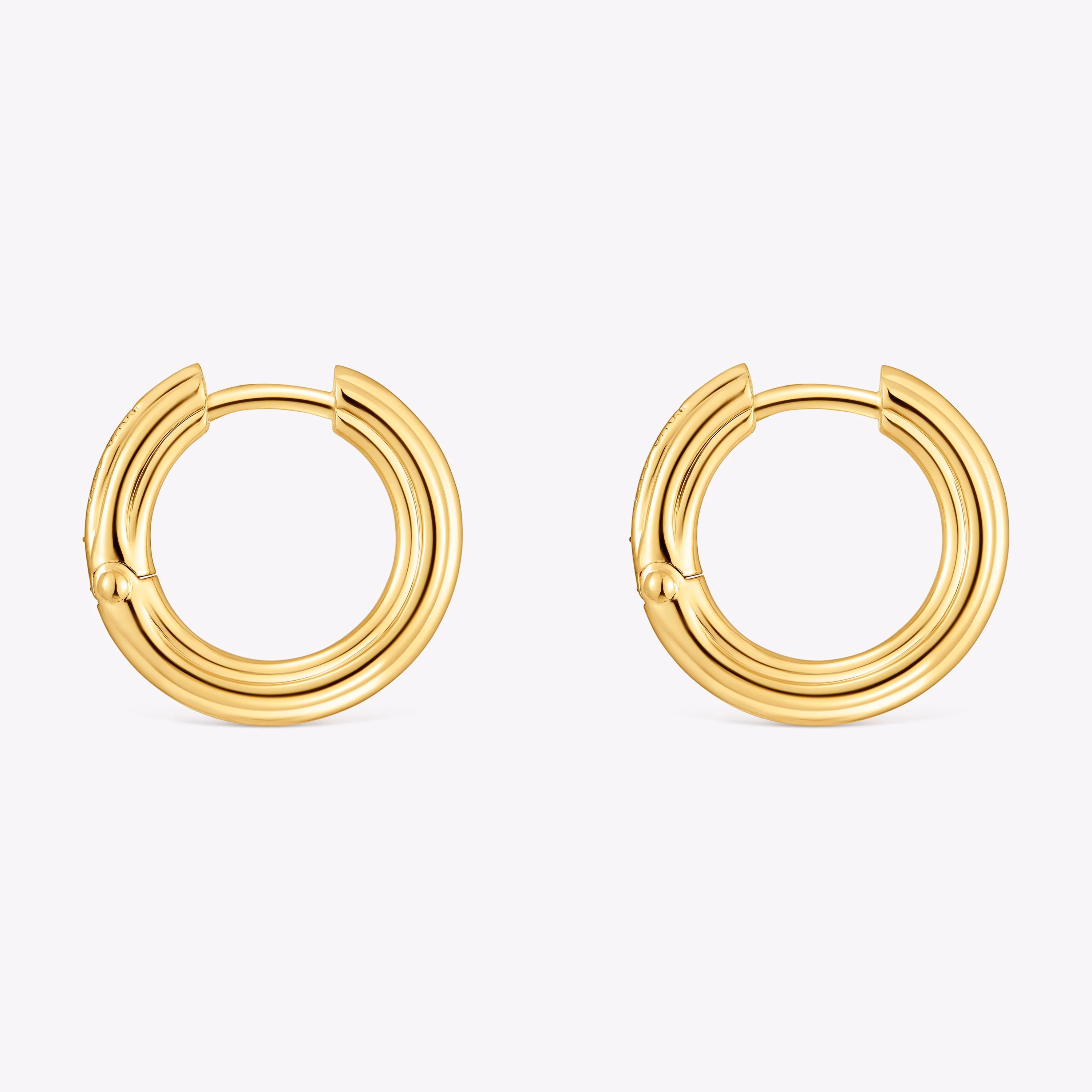 Pendientes de aro con baño de oro 18 kt sobre plata TOUS 1950