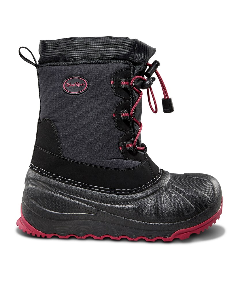 WindRiver Youth Golden IceFX Winter Boots - Black/Pink