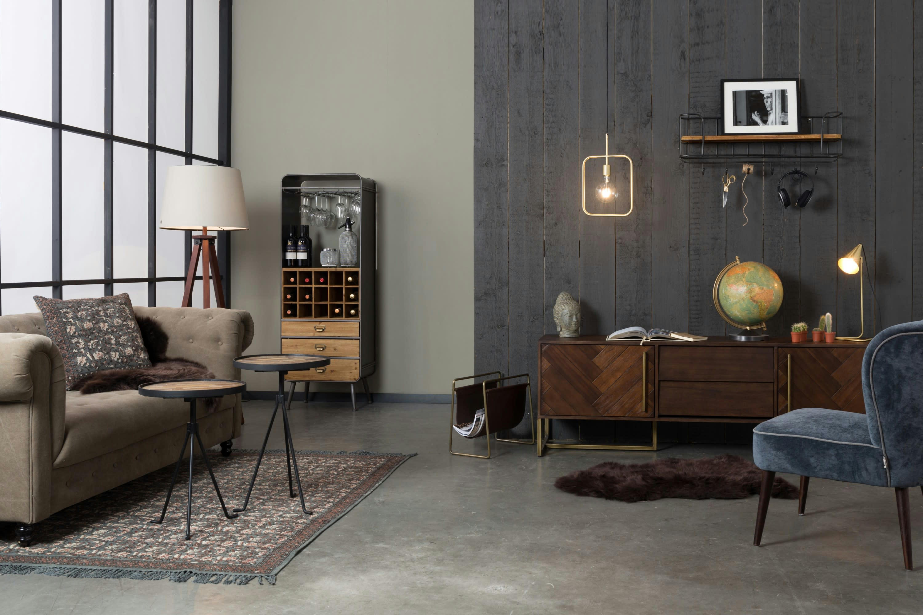 BIG GLOW - Suspension en métal doré